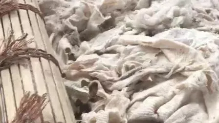 Feuilles de pâte de viscose provenant de tapis de déchets de coton, matelas compressés, tissus gris visqueux, tissus discontinus, fibres discontinues, machine de recyclage de tissus en coton viscose