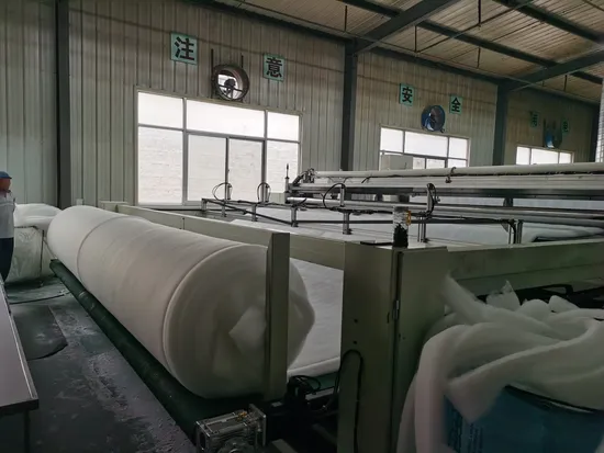 Ligne de production de ouate sans colle non tissée