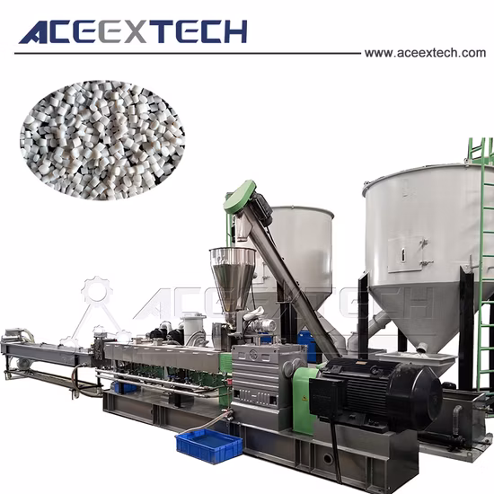 Ligne de granulation de plastique de fibres discontinues de polyester